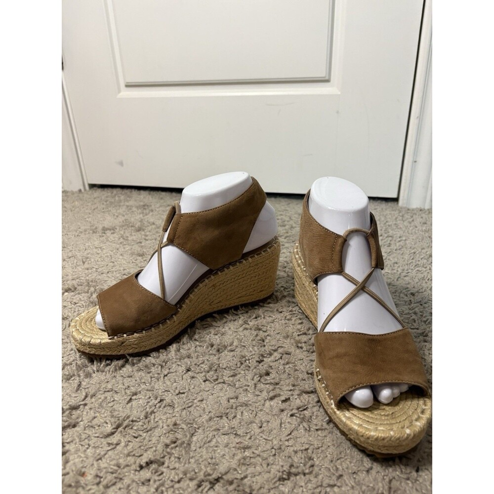 Eileen Fisher Wedge Sandals Womens Sz 7 Event Cocktail Church Espadrille - Read